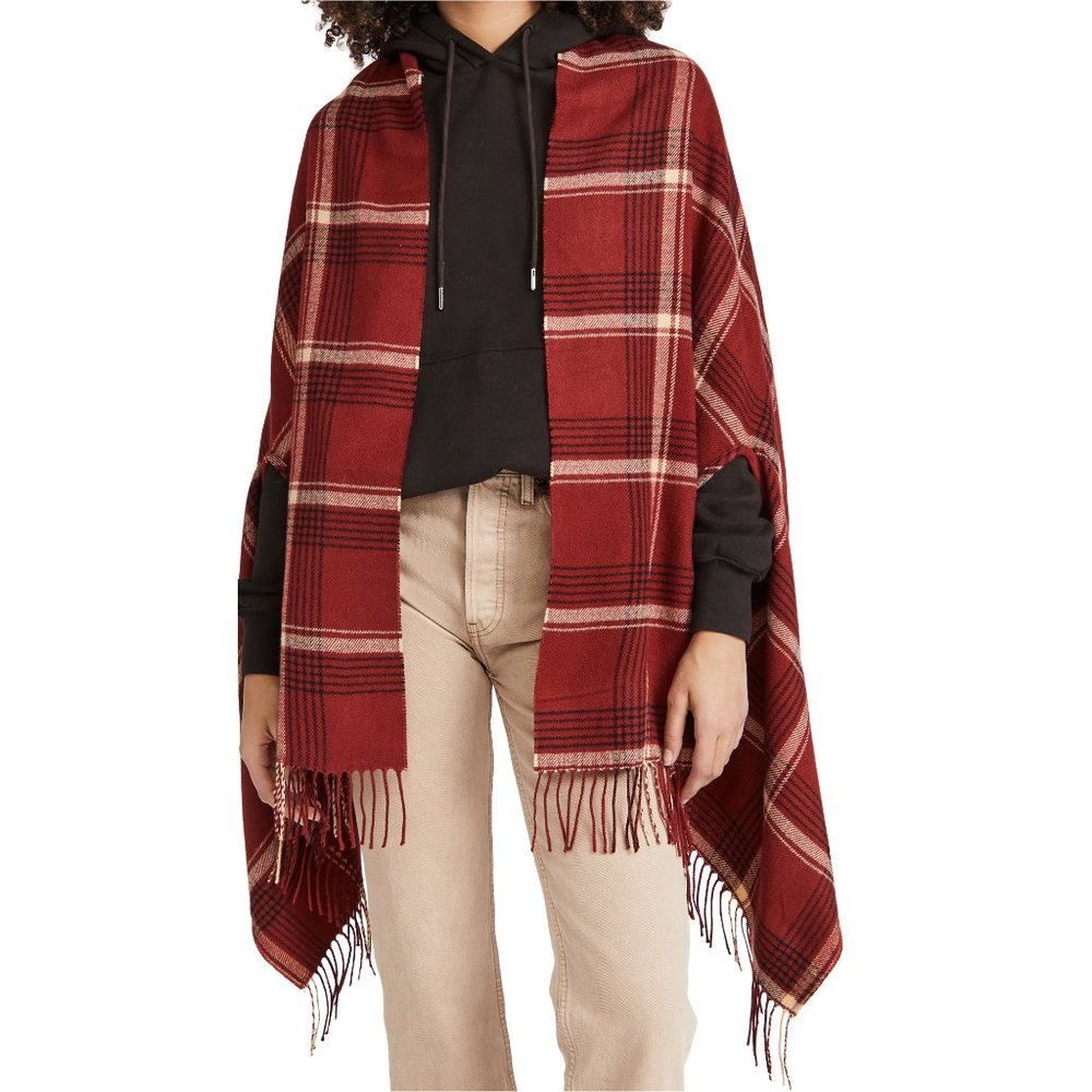 [NWT] Madewell Plaid Cape Scarf